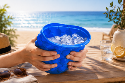 Moule de cubes de glace 2 en 1,  cube de glace portable, fabricant de boissons congelées pour whisky, bière,